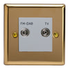 Varilight Diplex Socket TV/FM