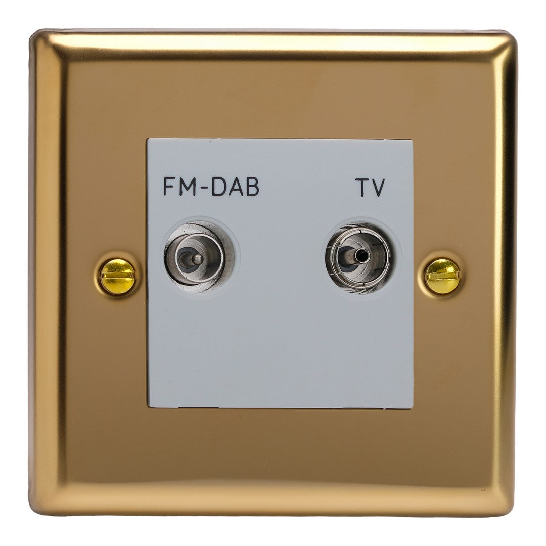 Varilight Diplex Socket TV/FM