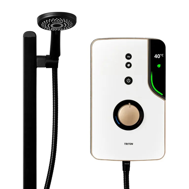 Triton ENlight® Thermostatic Electric Shower with Back to Wall Kit