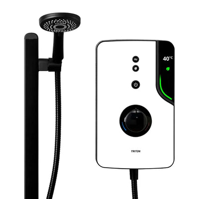 Triton ENlight® Thermostatic Electric Shower with Back to Wall Kit