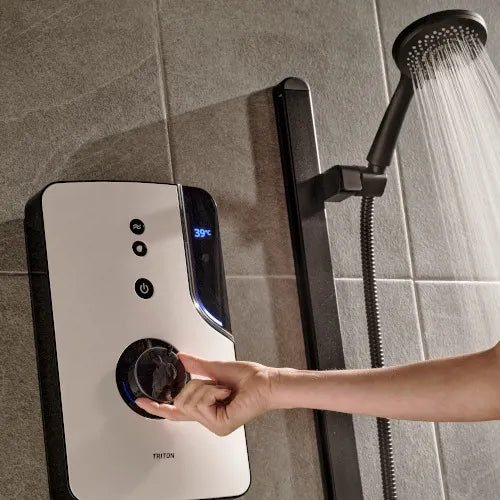 Triton ENlight® Thermostatic Electric Shower with Back to Wall Kit