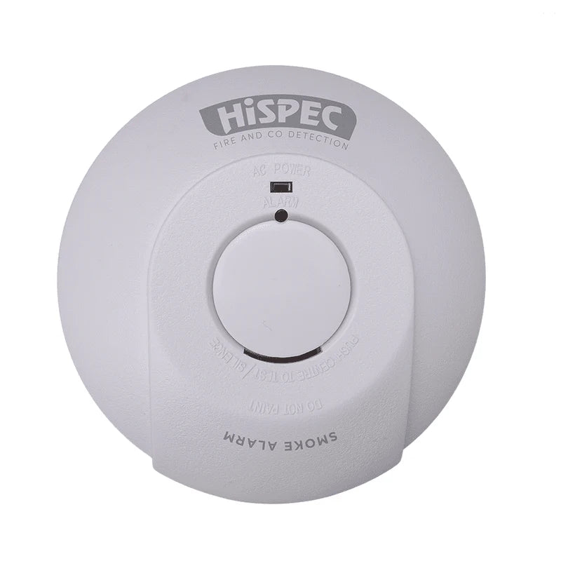HiSPEC Interconnectable Fast Fix Mains Smoke Detector with 9V Battery Backup