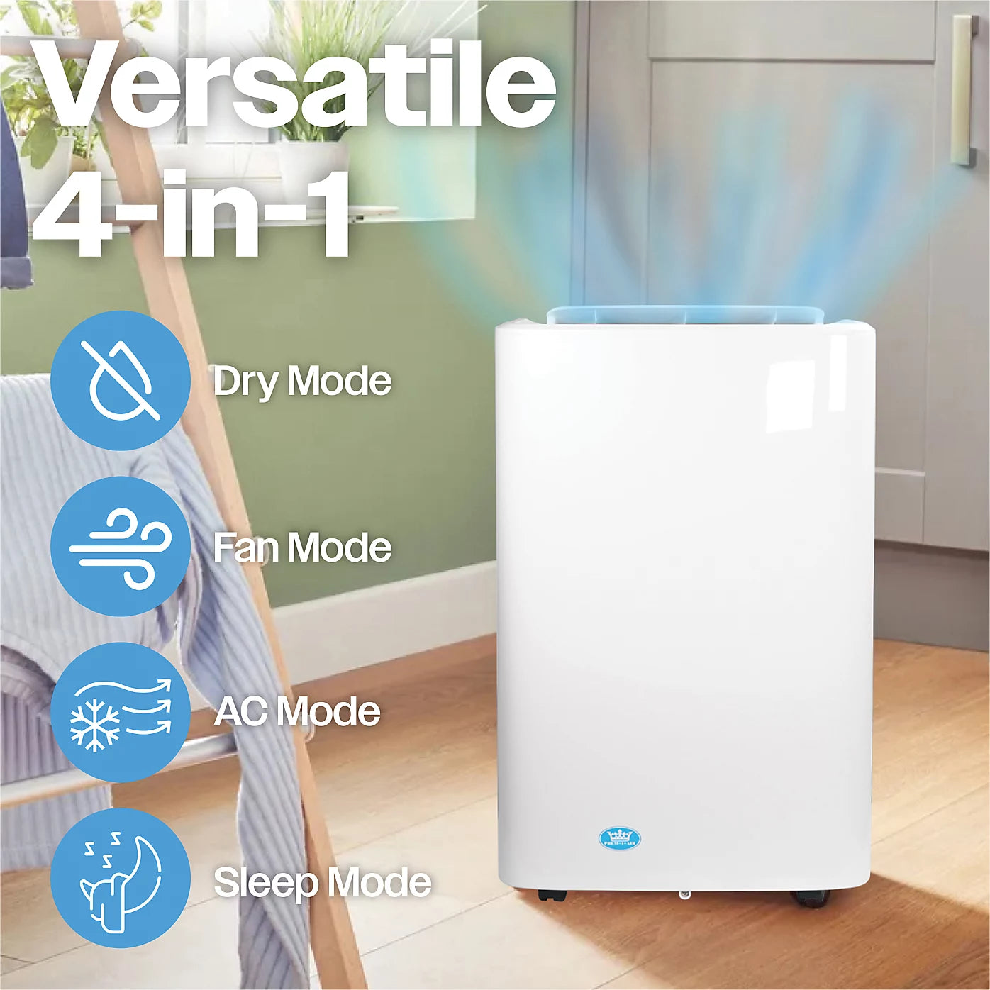 Prem-i-Air Portable Air Conditioning Unit White 12,000BTU Wifi Control