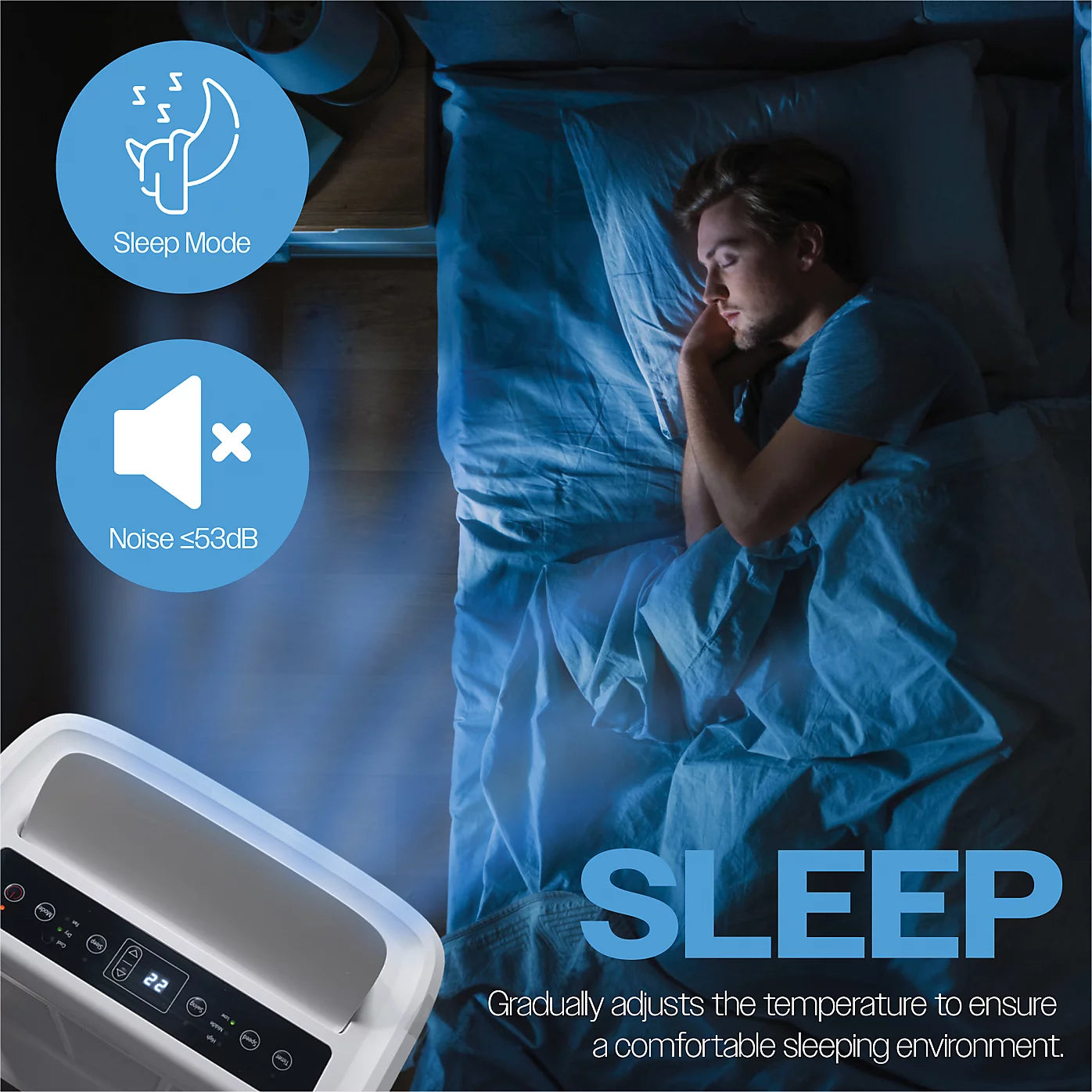 Prem-i-Air Portable Air Conditioning Unit White 12,000BTU Wifi Control